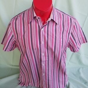 Michael Kors striped button down shirt